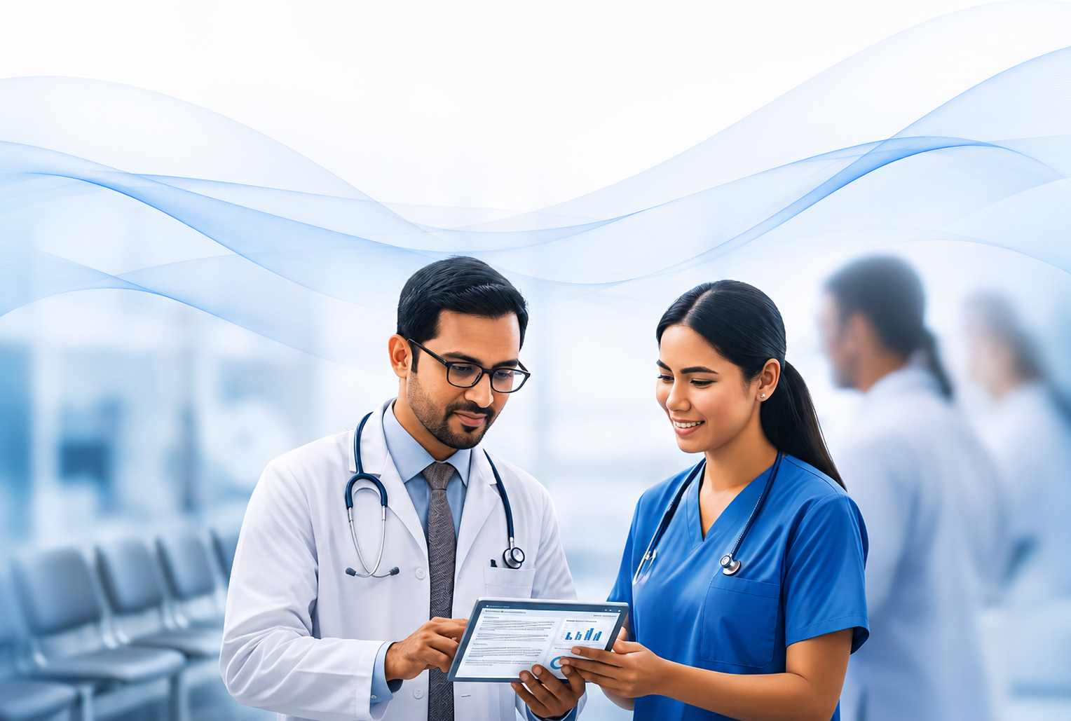 Doctor and nurse